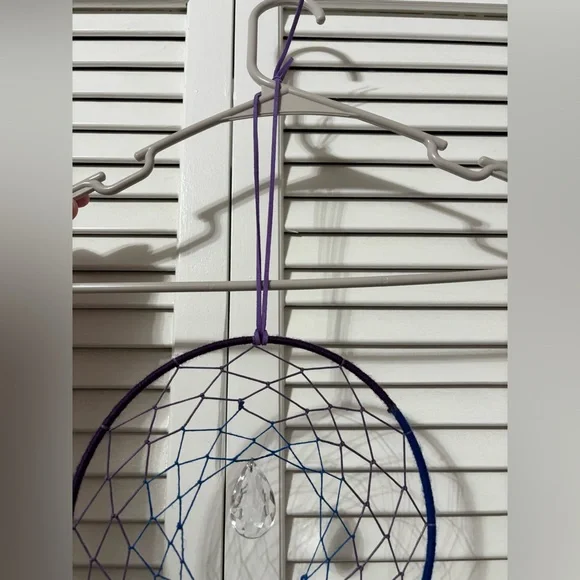 Handmade Purple & Blue Dreamcatcher Pre Loved - Picture 3 of 4